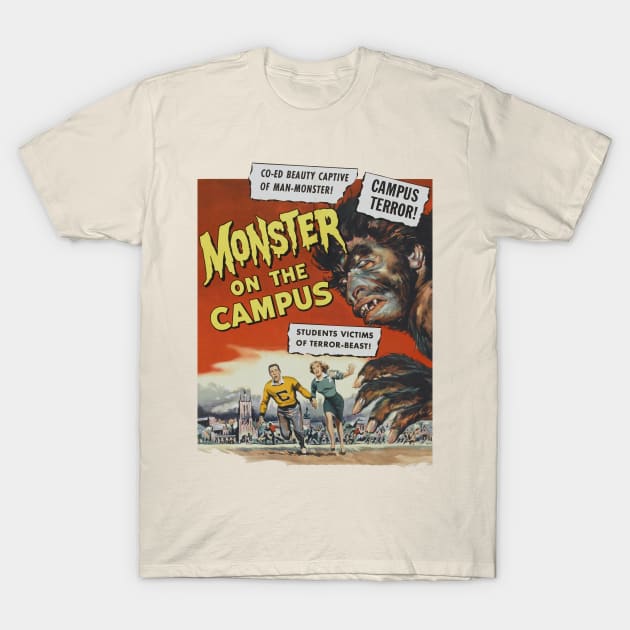 Monster On The Campus Movie Poster T-Shirt by Nerd_art